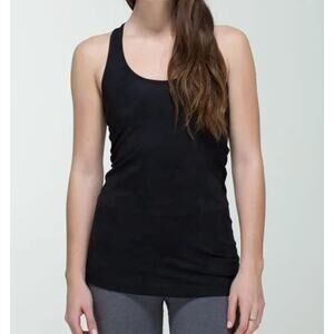 Lululemon‎ Racerback Scoop Neck Tank Top Black Camo Womens Size 6